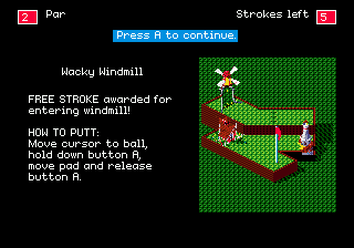 Zany Golf screenshot 5 for Sega Mega Drive